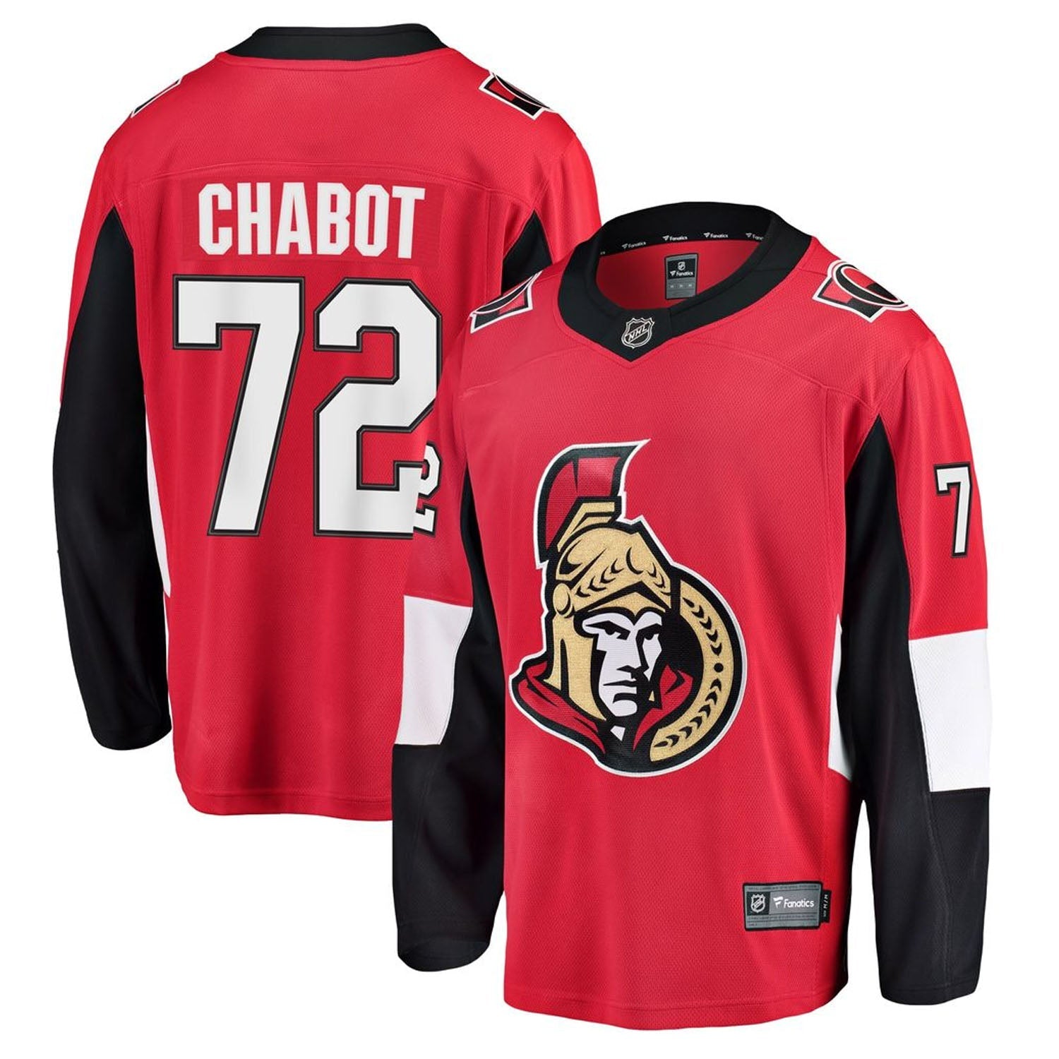 Thomas Chatbot Ottawa Senators 72 Jersey