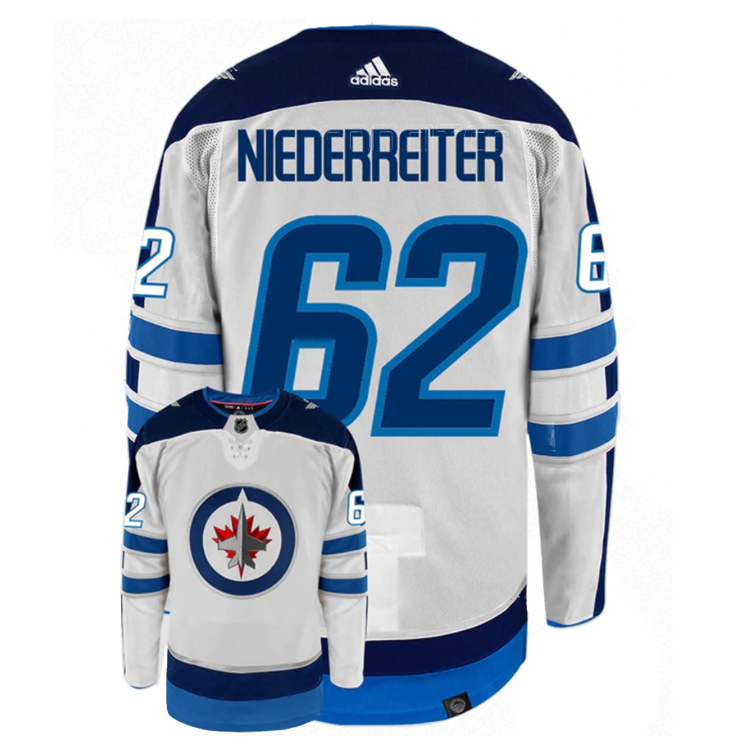 Nino Niederreiter Winnipeg Jets 62 Jersey