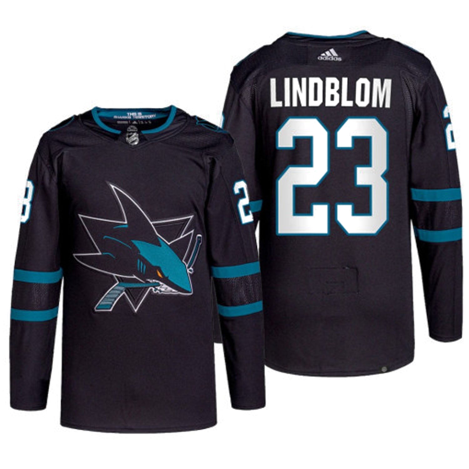 Oskar Lindblom San Jose Sharks 23 Jersey