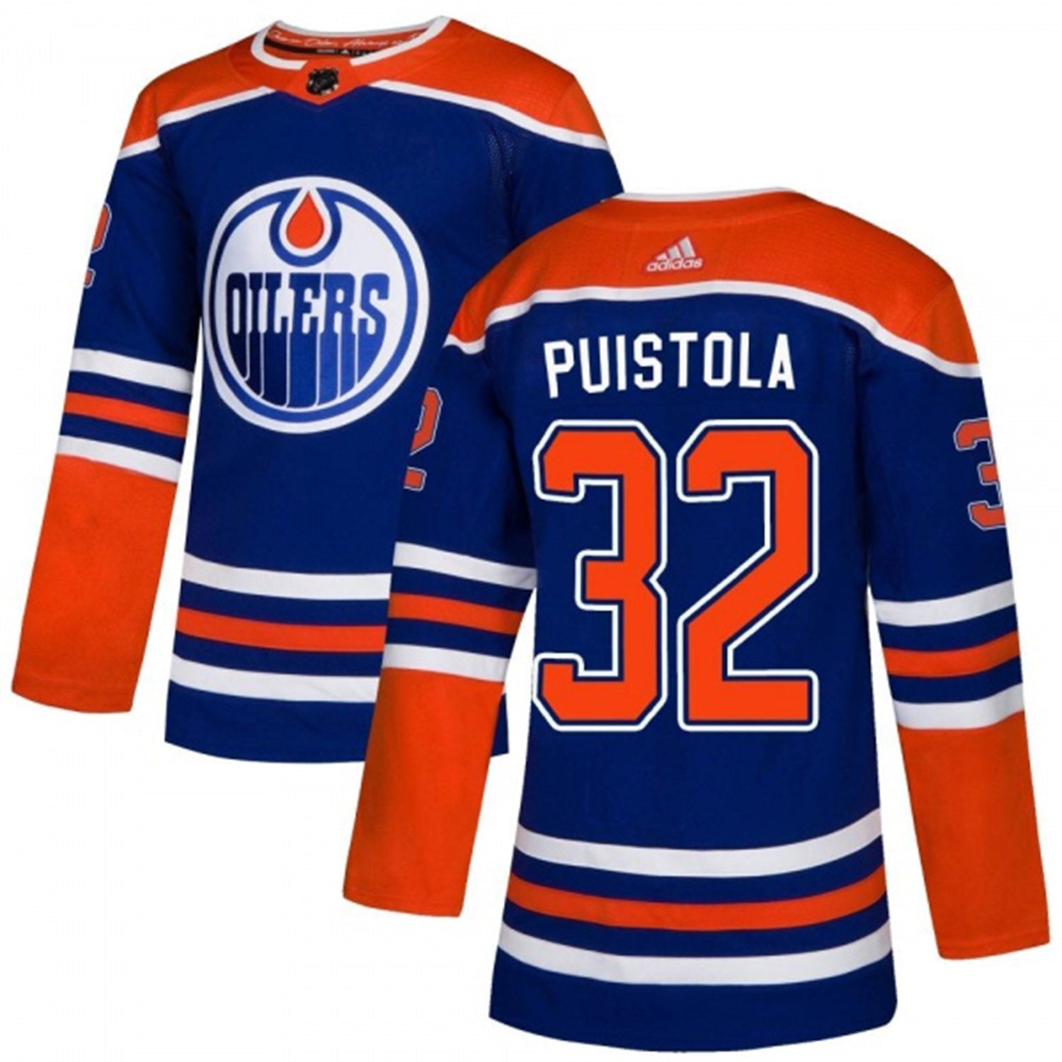 Patrik Puistola Edmonton Oilers 32 Jersey