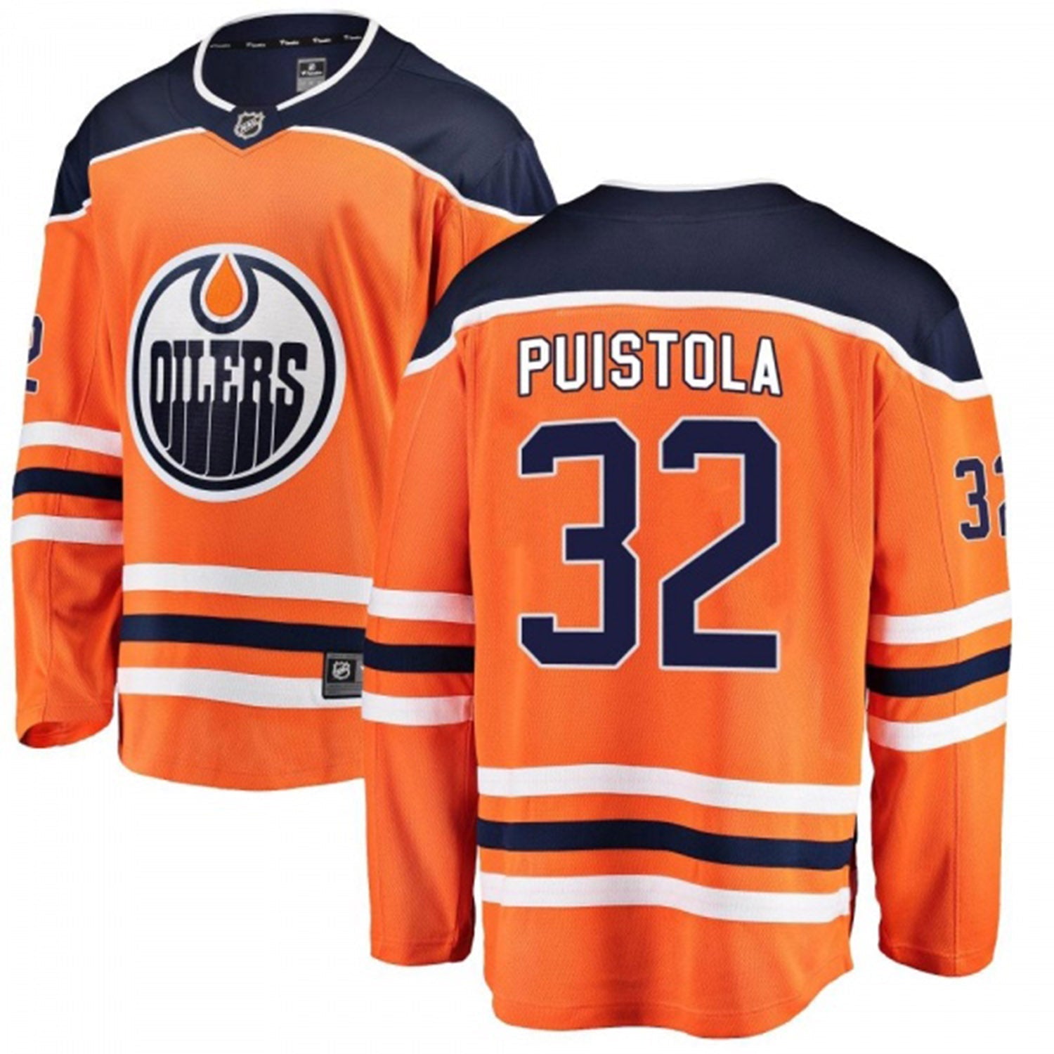 Patrik Puistola Edmonton Oilers 32 Jersey