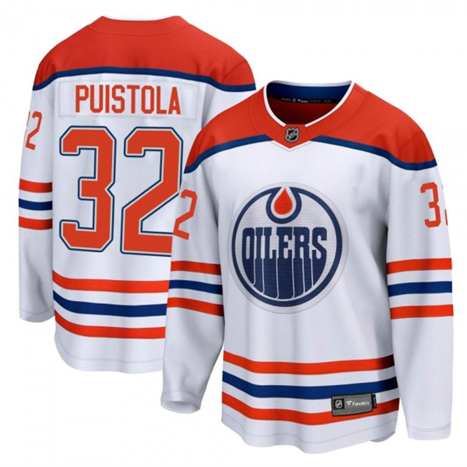 Patrik Puistola Edmonton Oilers 32 Jersey