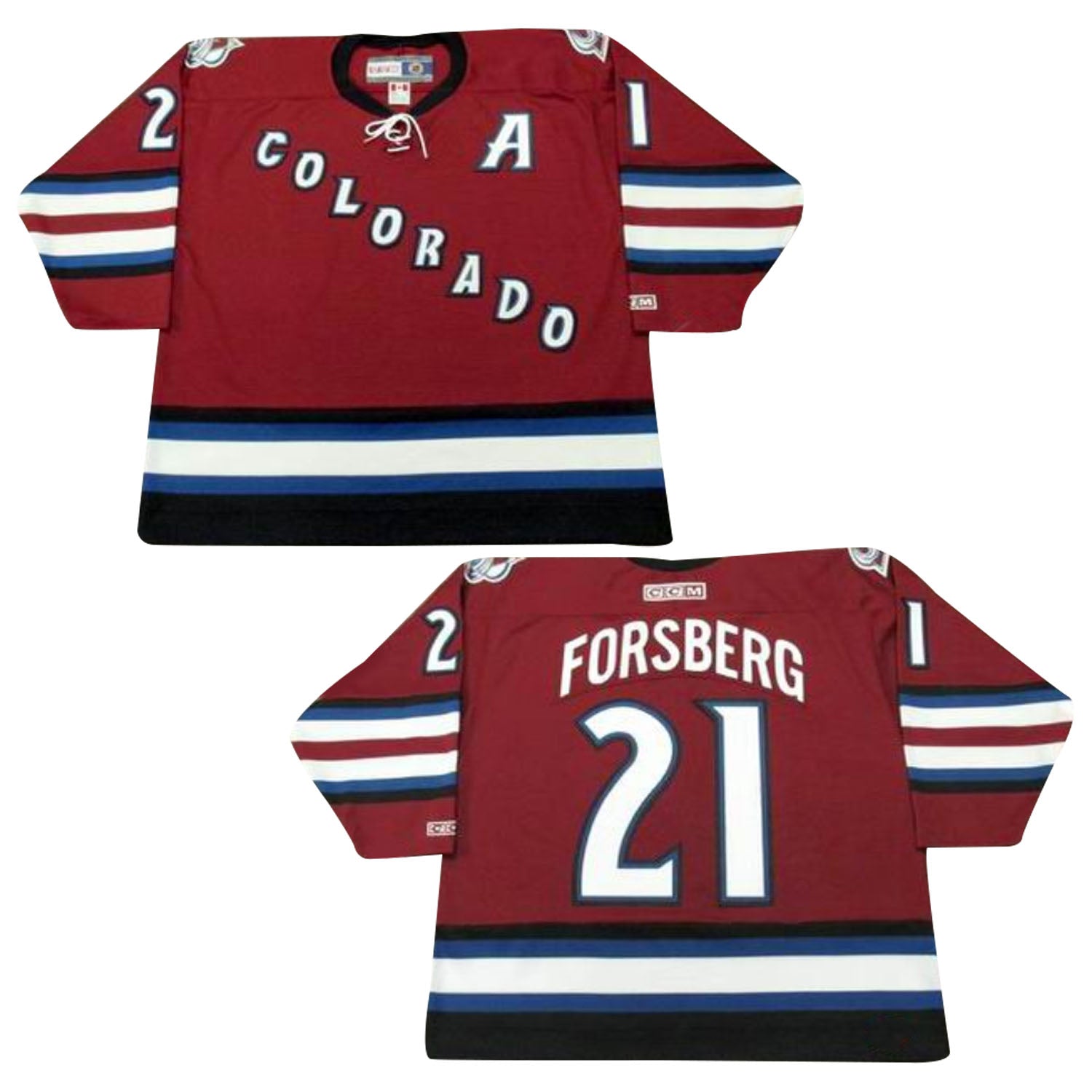 Peter Forsberg Colorado Avalanche 21 Jersey