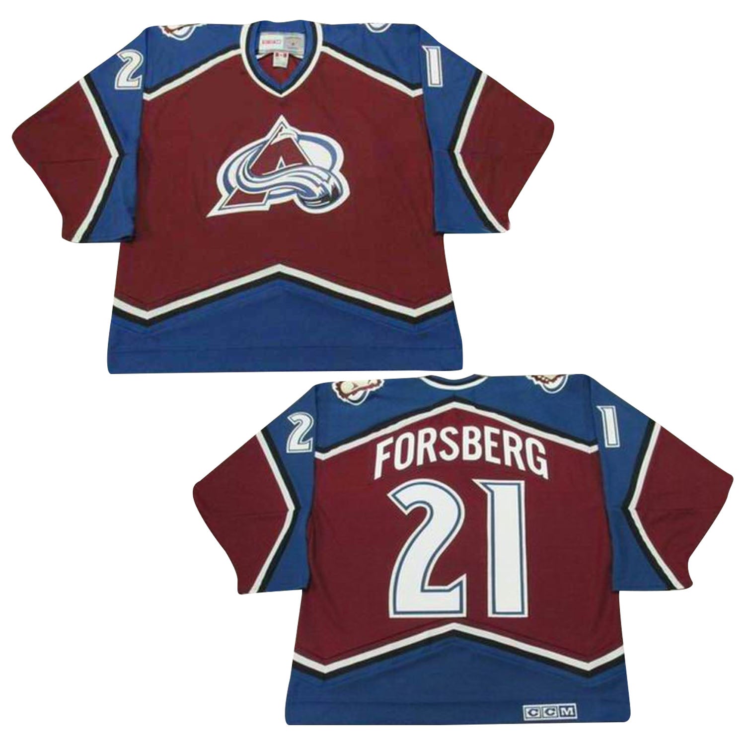 Peter Forsberg Colorado Avalanche 21 Jersey