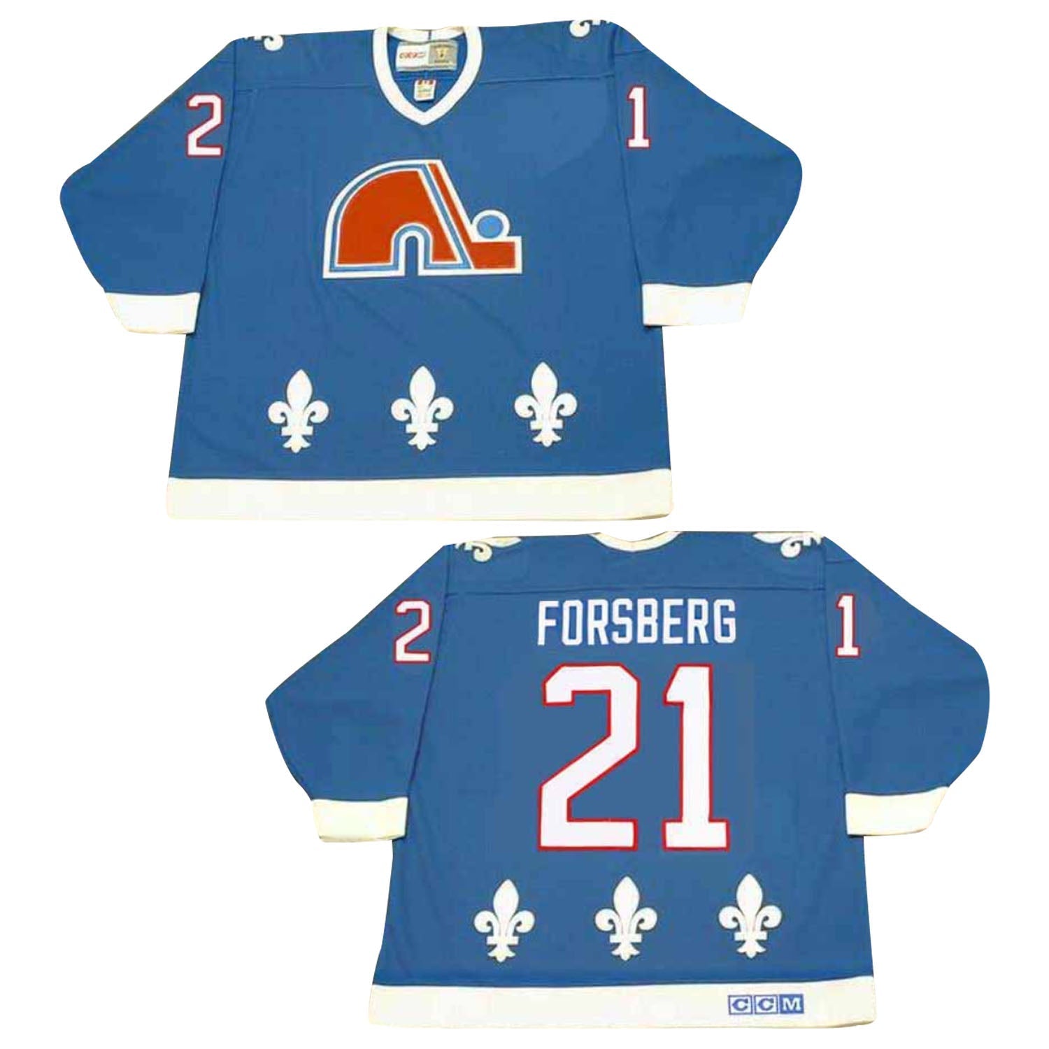 Peter Forsberg Quebec Nordiques 21 Jersey