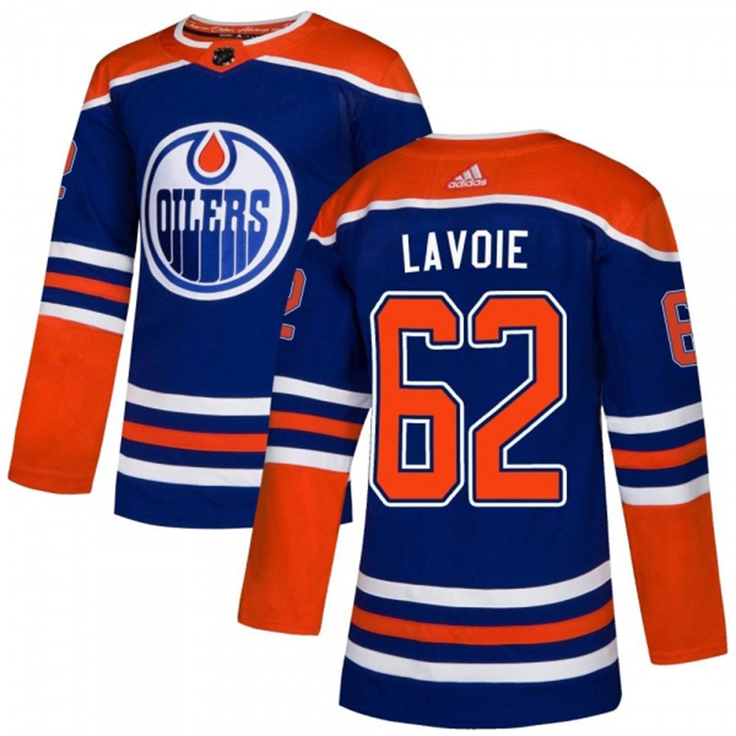Raphael Lavoie Edmonton Oilers 62 Jersey