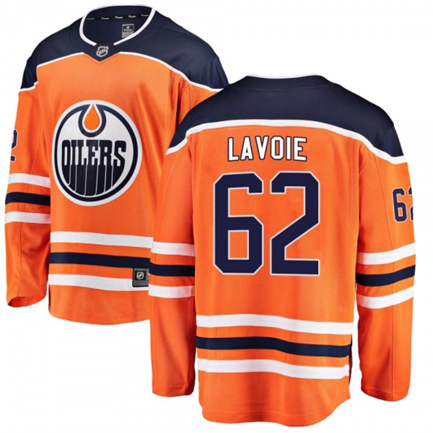 Raphael Lavoie Edmonton Oilers 62 Jersey