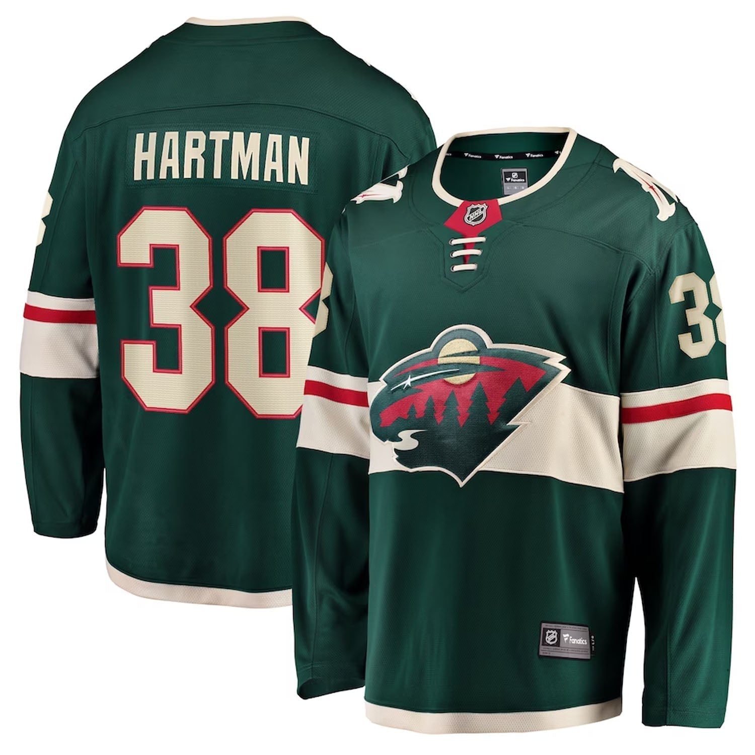 Ryan Hartman Minnesota Wild 38 Jersey