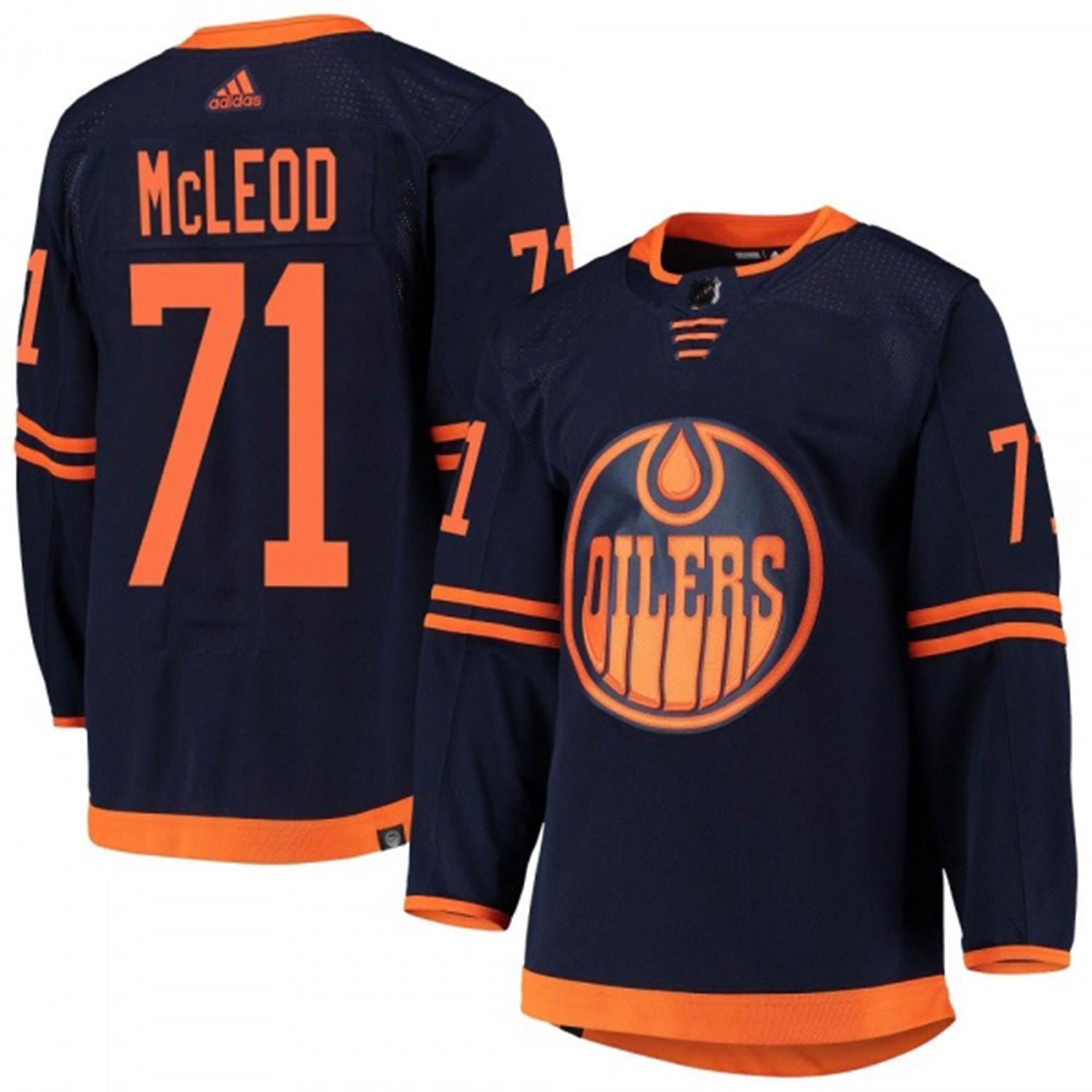 Ryan McLeod Edmonton Oilers 71 Jersey