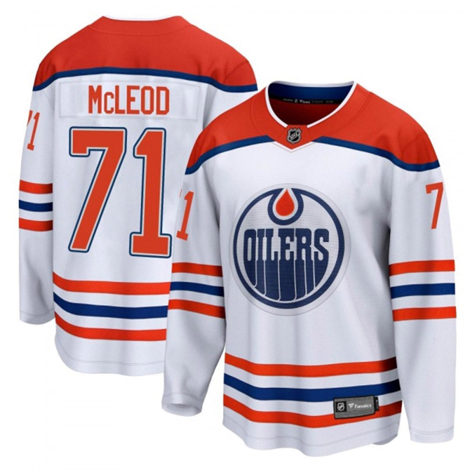 Ryan McLeod Edmonton Oilers 71 Jersey