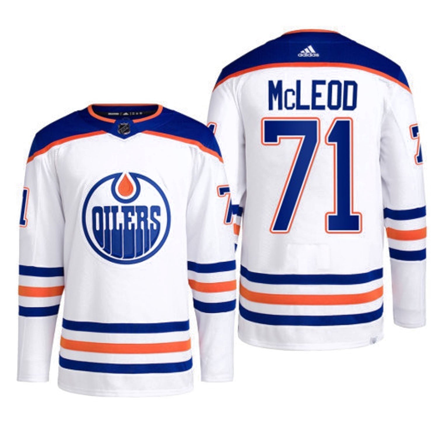 Ryan McLeod Edmonton Oilers 71 Jersey