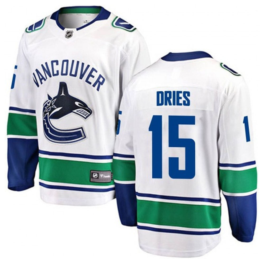 Sheldon Dries Vancouver Canucks 15 Jersey