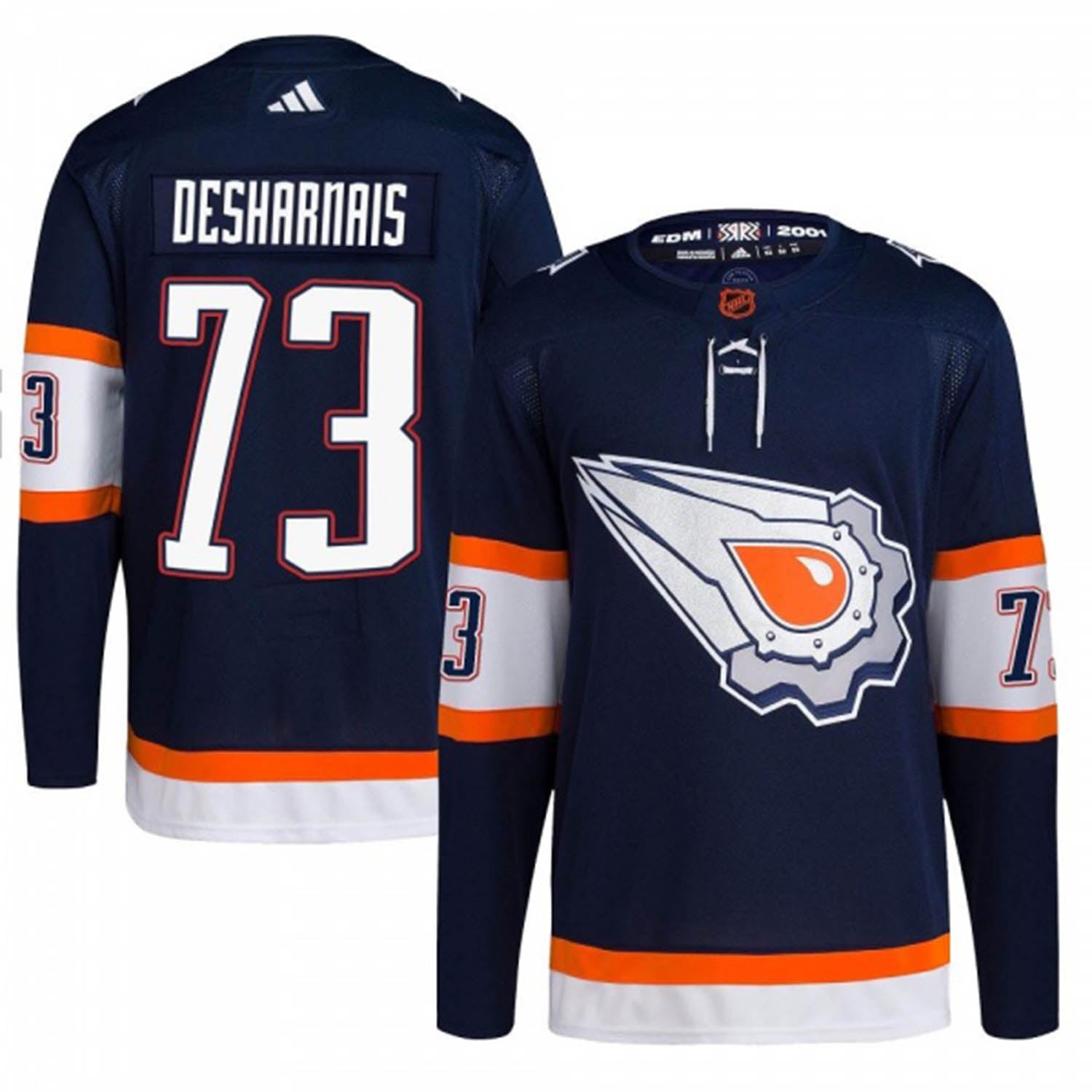 Vincent Desharnais Edmonton Oilers 73 Jersey
