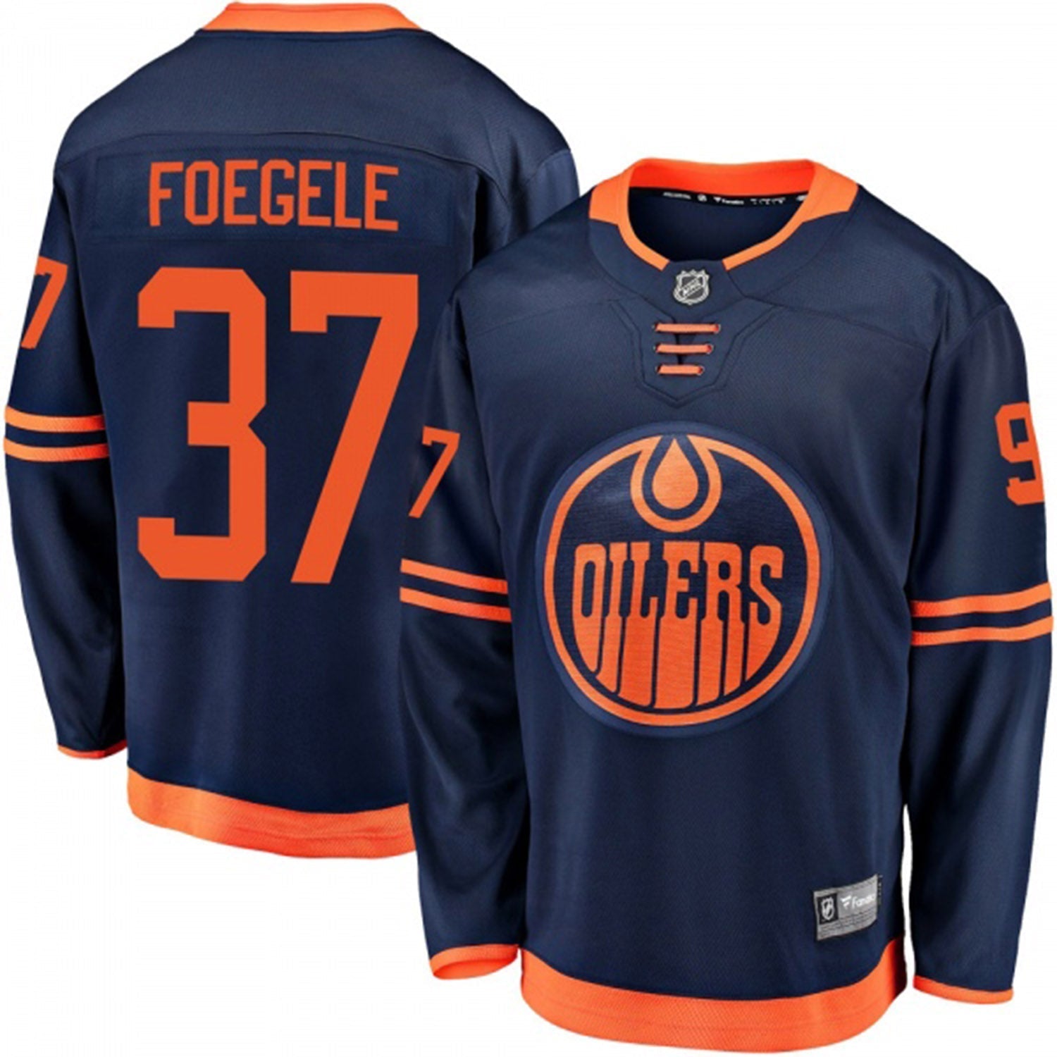 Warren Foegele Edmonton Oilers 37 Jersey