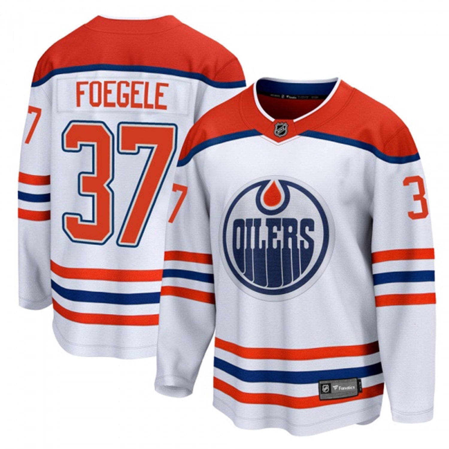 Warren Foegele Edmonton Oilers 37 Jersey