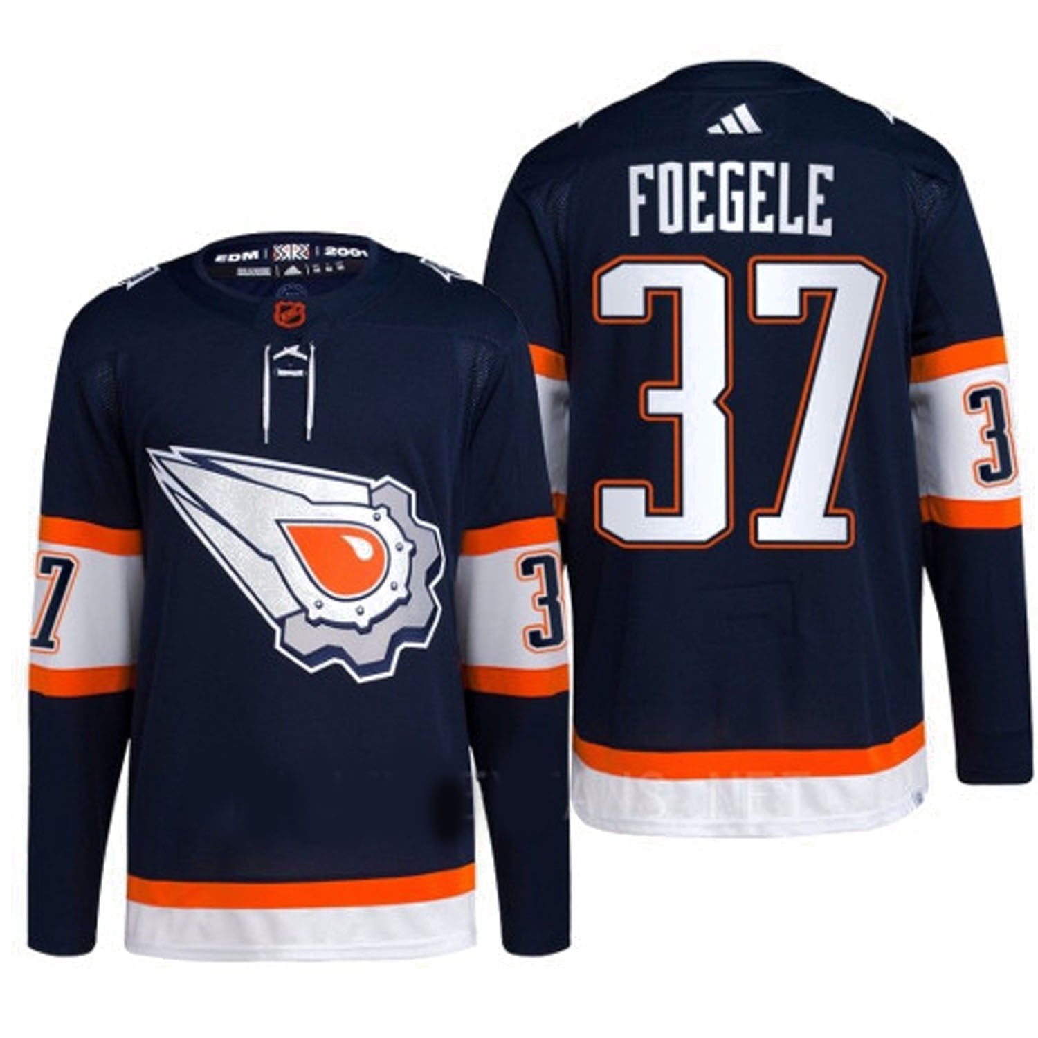 Warren Foegele Edmonton Oilers 37 Jersey