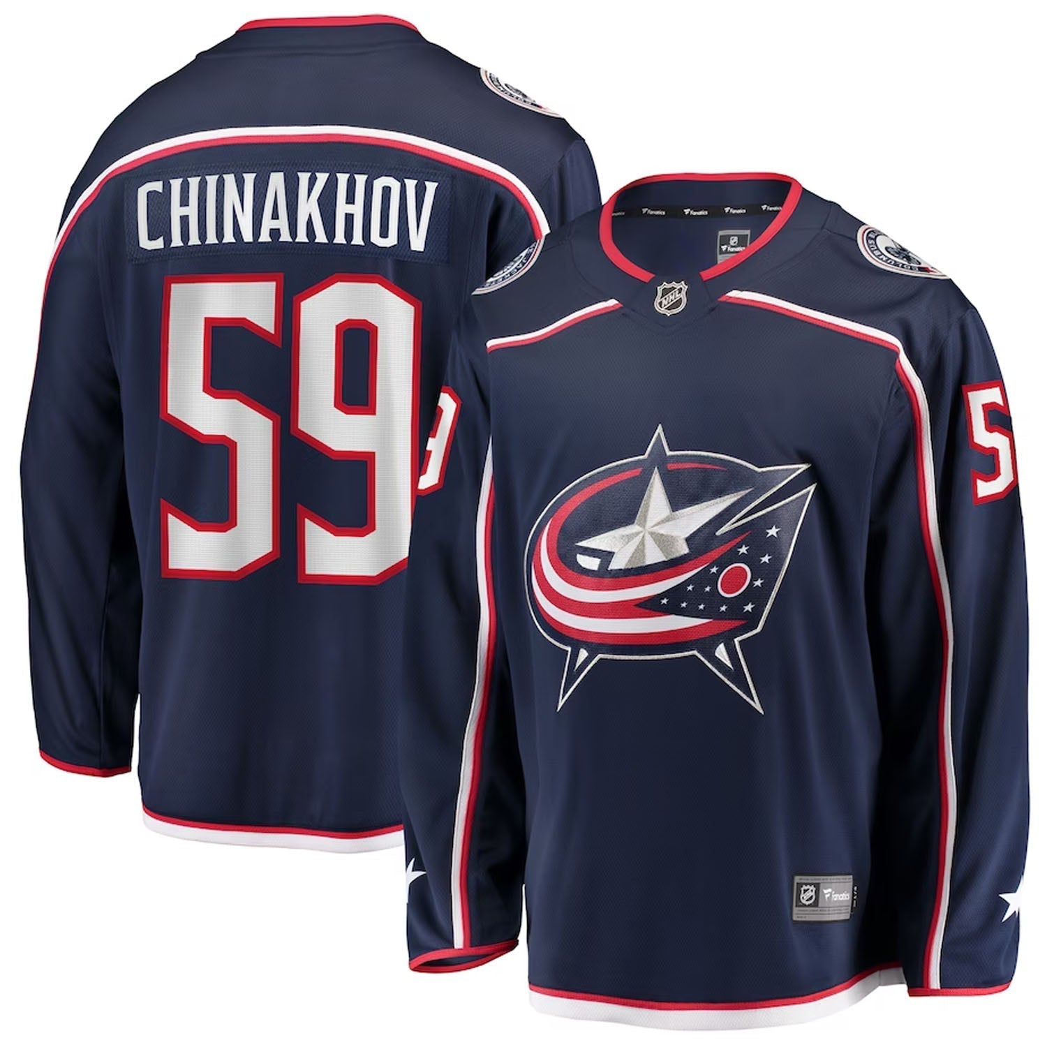 Yegor Chinakhov Columbus Blue Jackets 59 Jersey