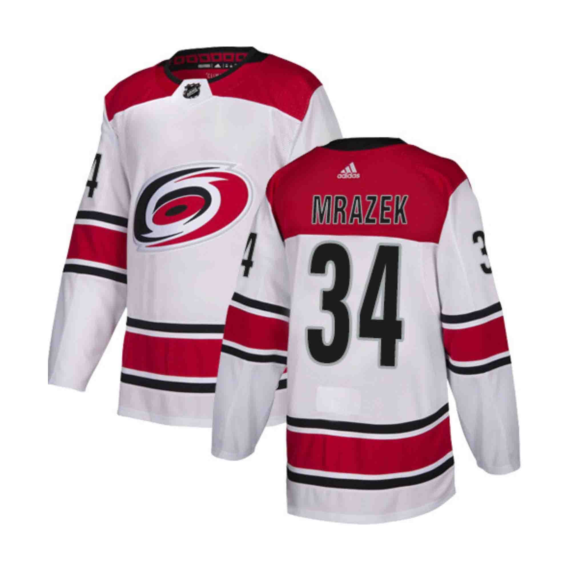 Petr Mrazek Carolina Hurricanes 34 Jersey