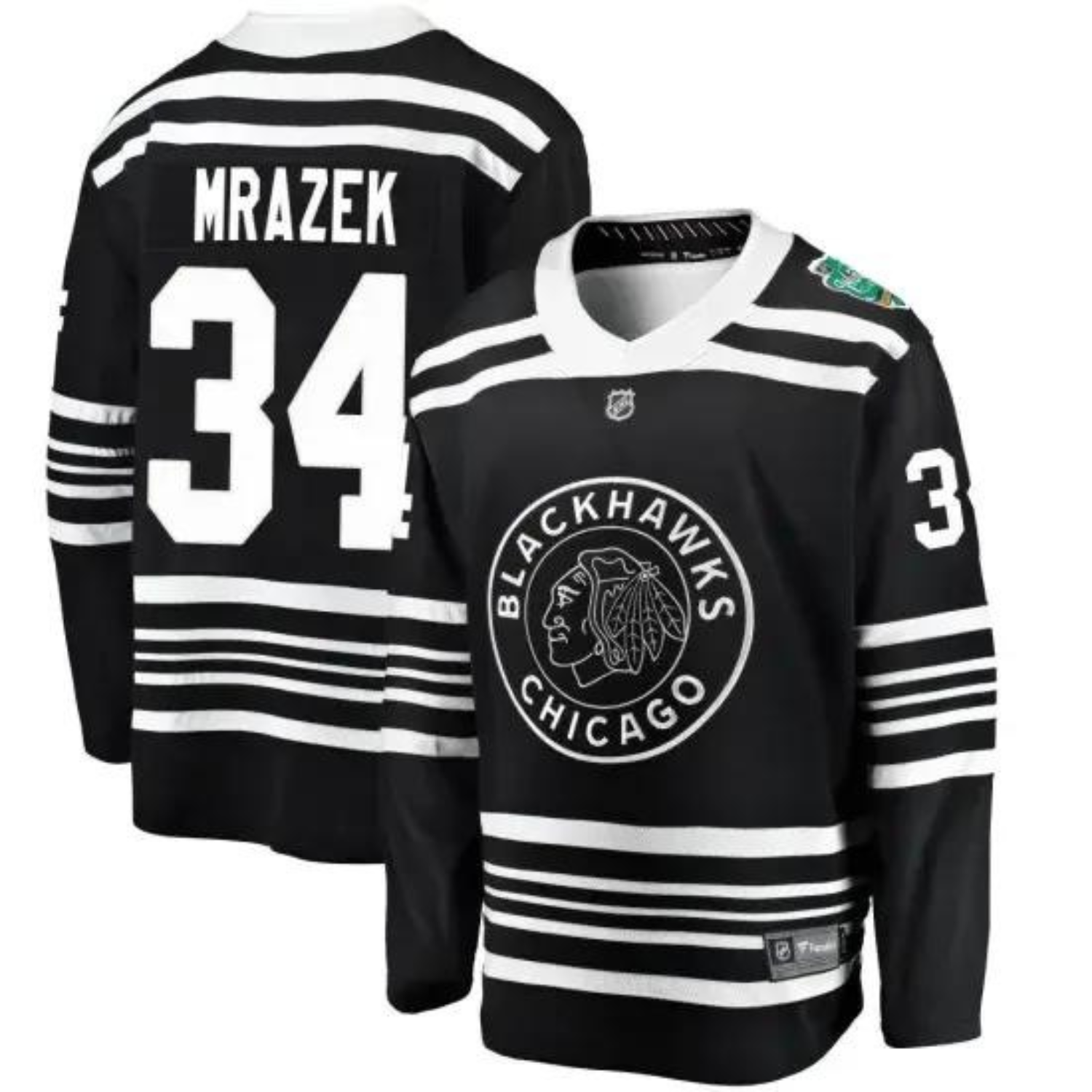 Petr Mrazek Chicago Blackhawks 34 Jersey