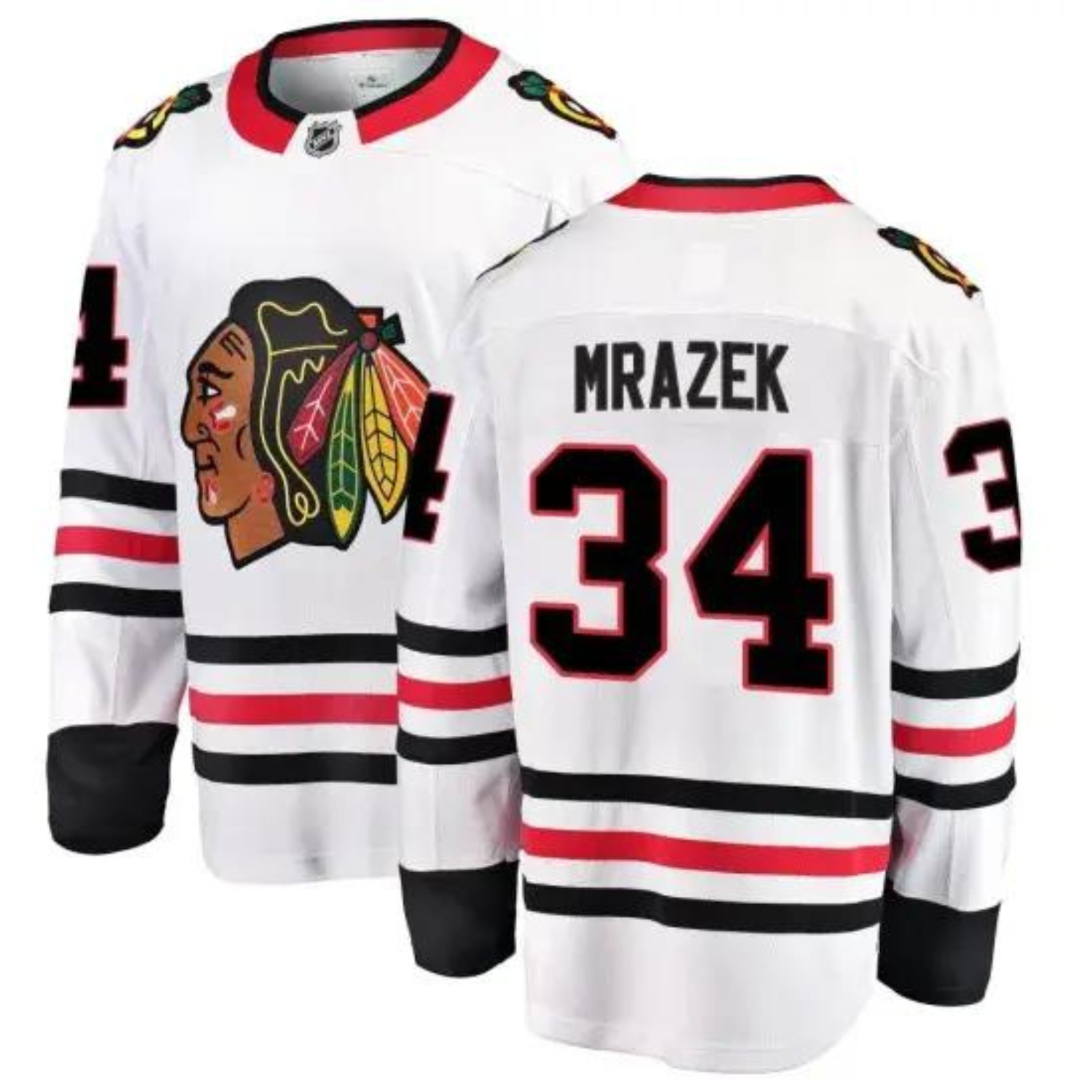 Petr Mrazek Chicago Blackhawks 34 Jersey