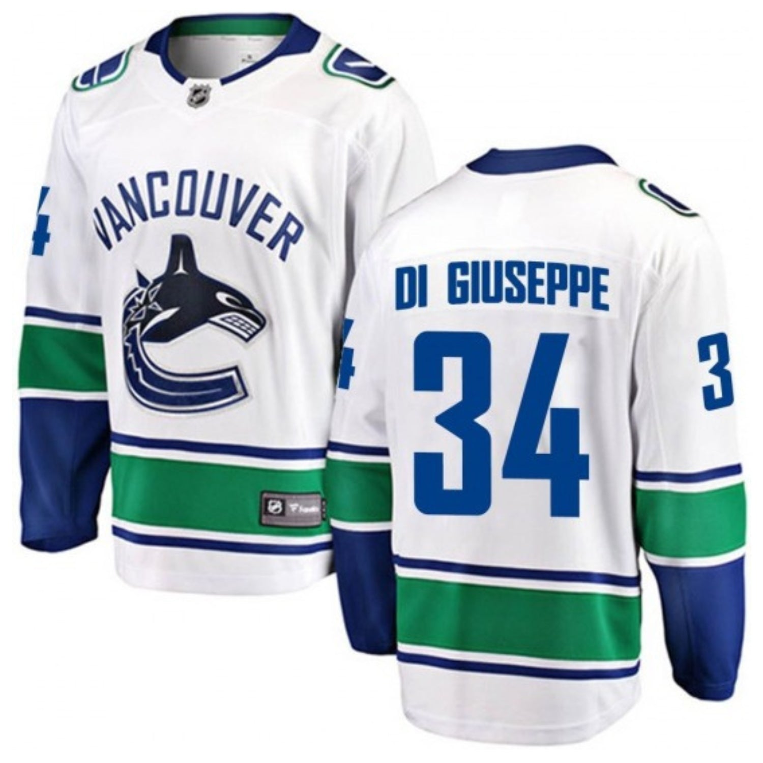 Phillip Di Giuseppe Vancouver Canucks 34 Jersey