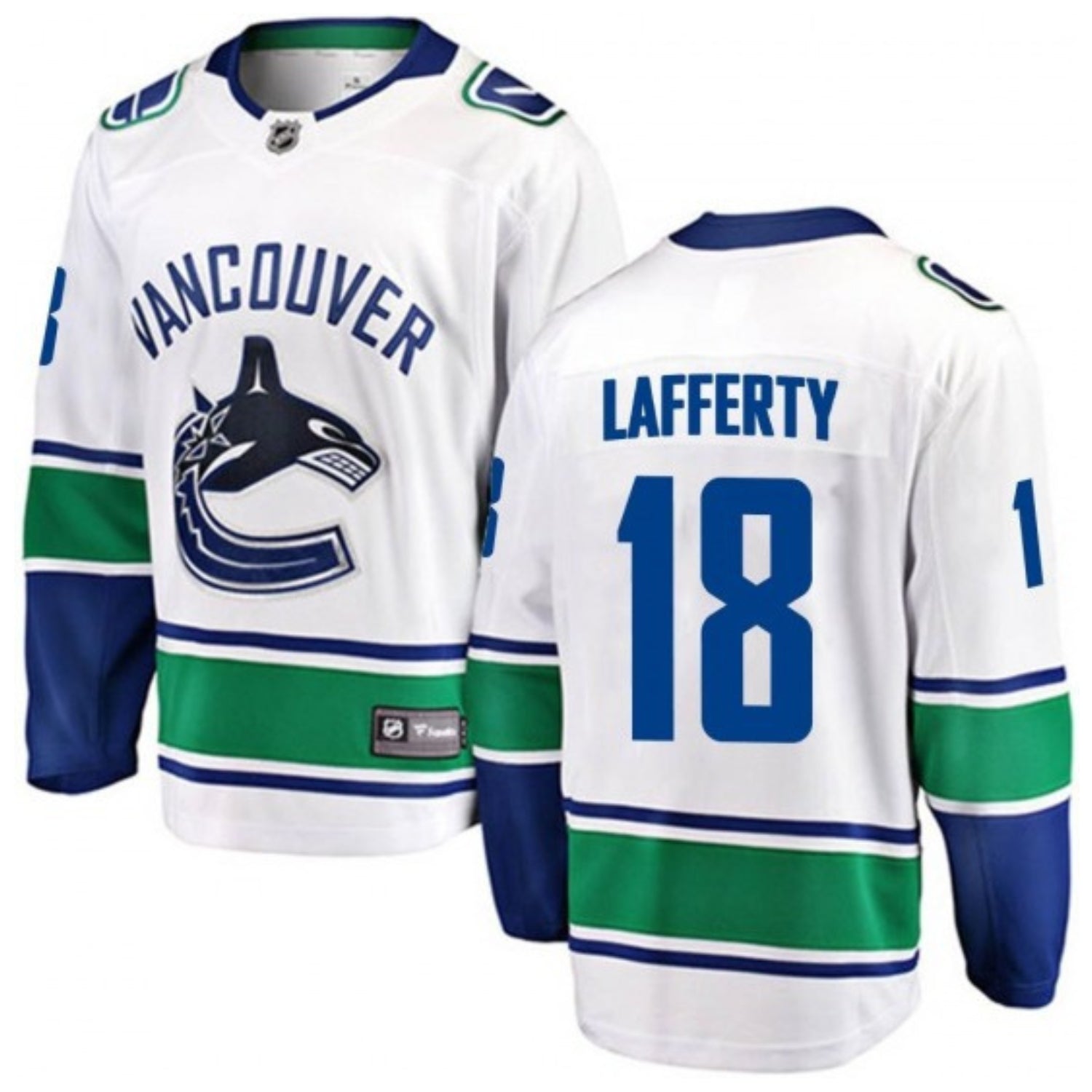 Sam Lafferty Vancouver Canucks 18 Jersey