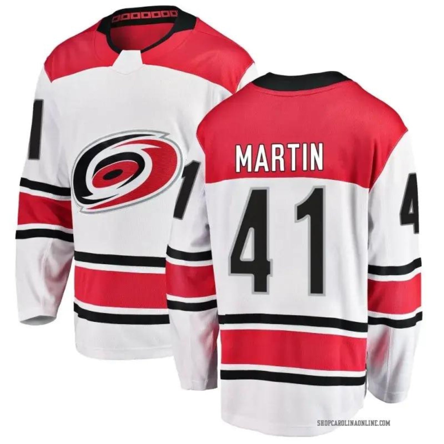 Spencer Martin Carolina Hurricanes 41 Jersey