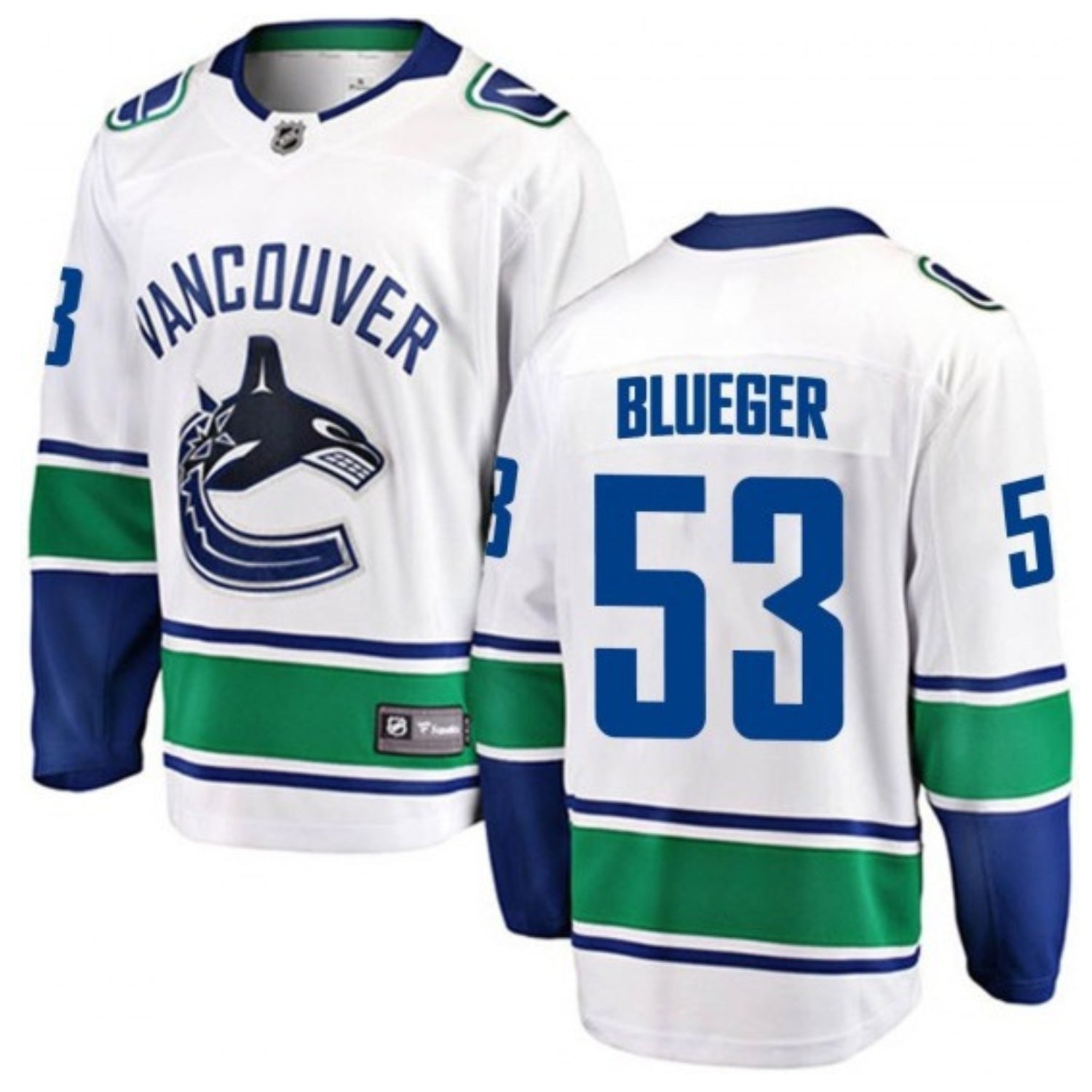 Teddy Blueger Vancouver Canucks 53 Jersey