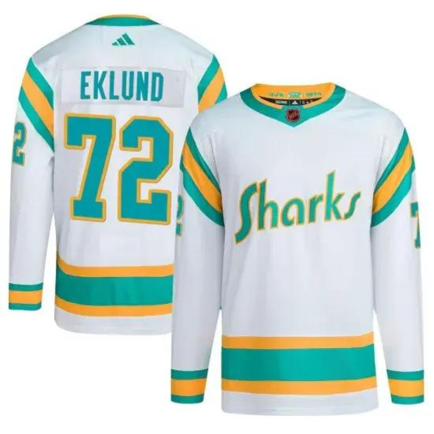 William Eklund San Jose Sharks 72 Jersey
