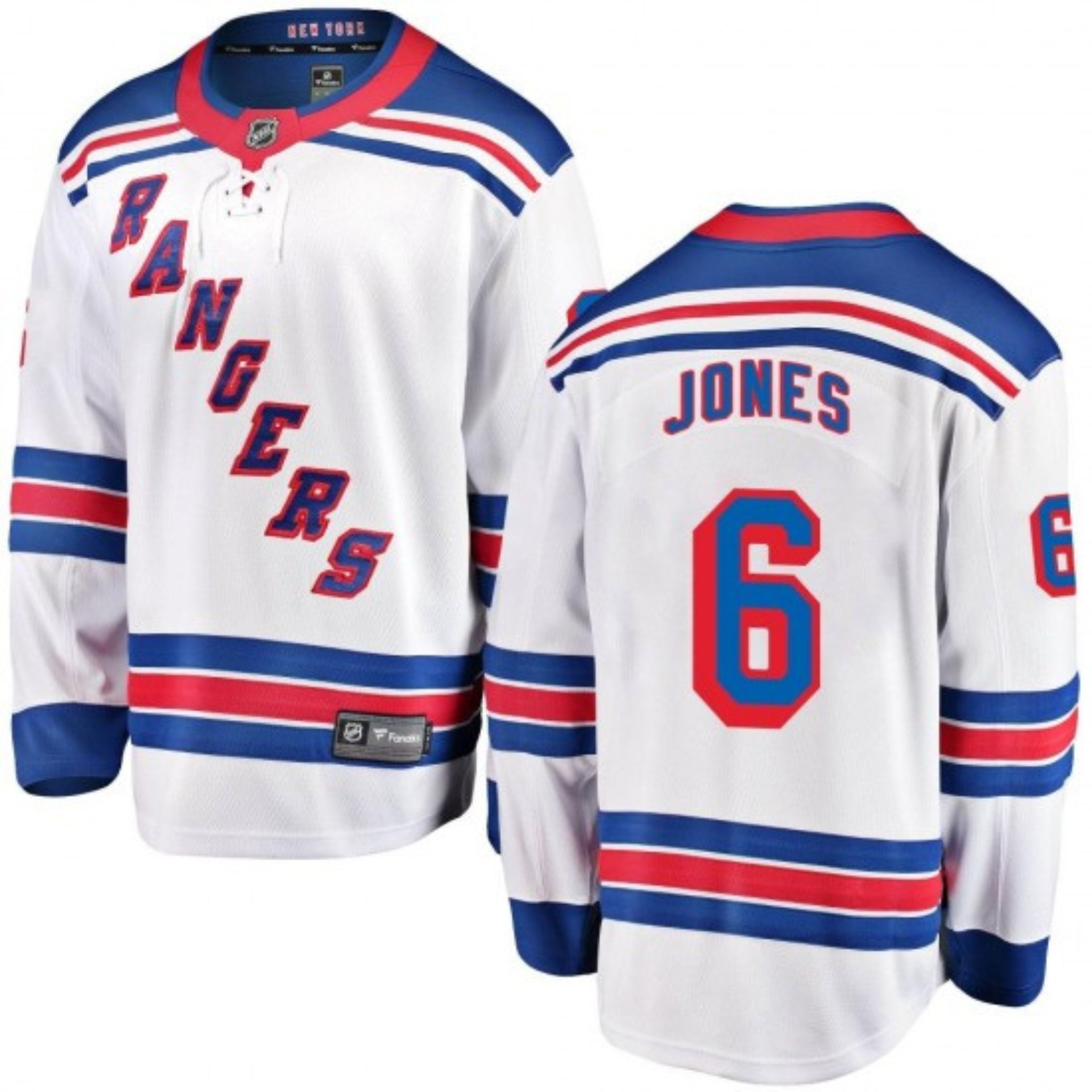 Zac Jones New York Rangers 6 Jersey