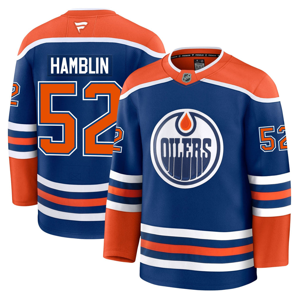 James Hamblin Edmonton Oilers Fanatics Premium Home Jersey