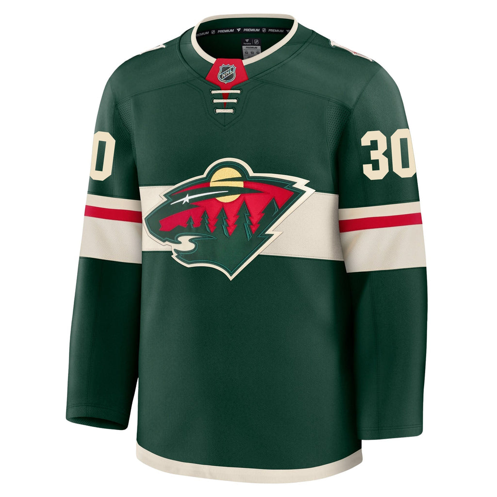 Jesper Wallstedt Minnesota Wild Fanatics Premium Home Jersey