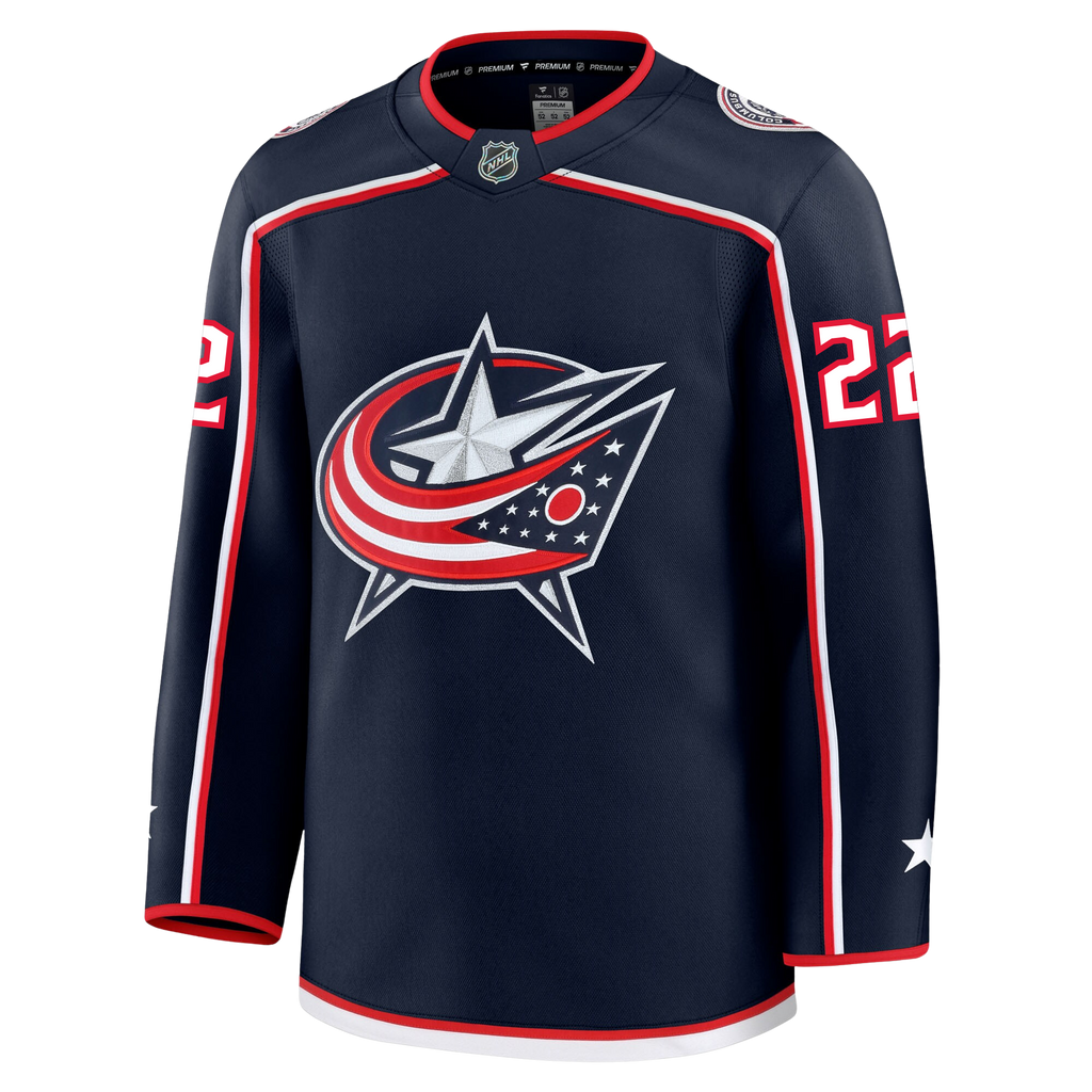 Jordan Harris Columbus Blue Jackets Fanatics Premium Home Jersey