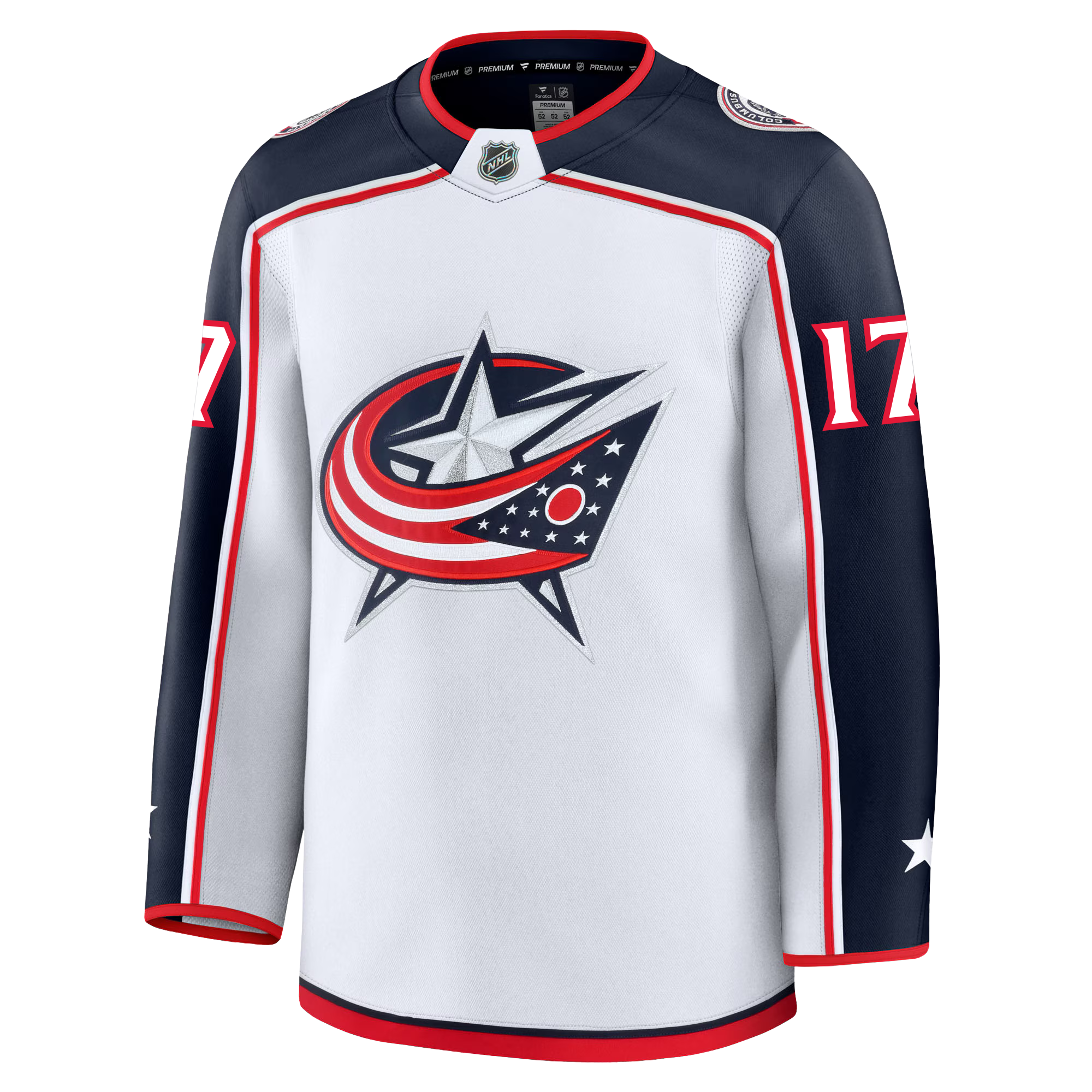 Justin Danforth Columbus Blue Jackets Fanatics Premium Away Jersey