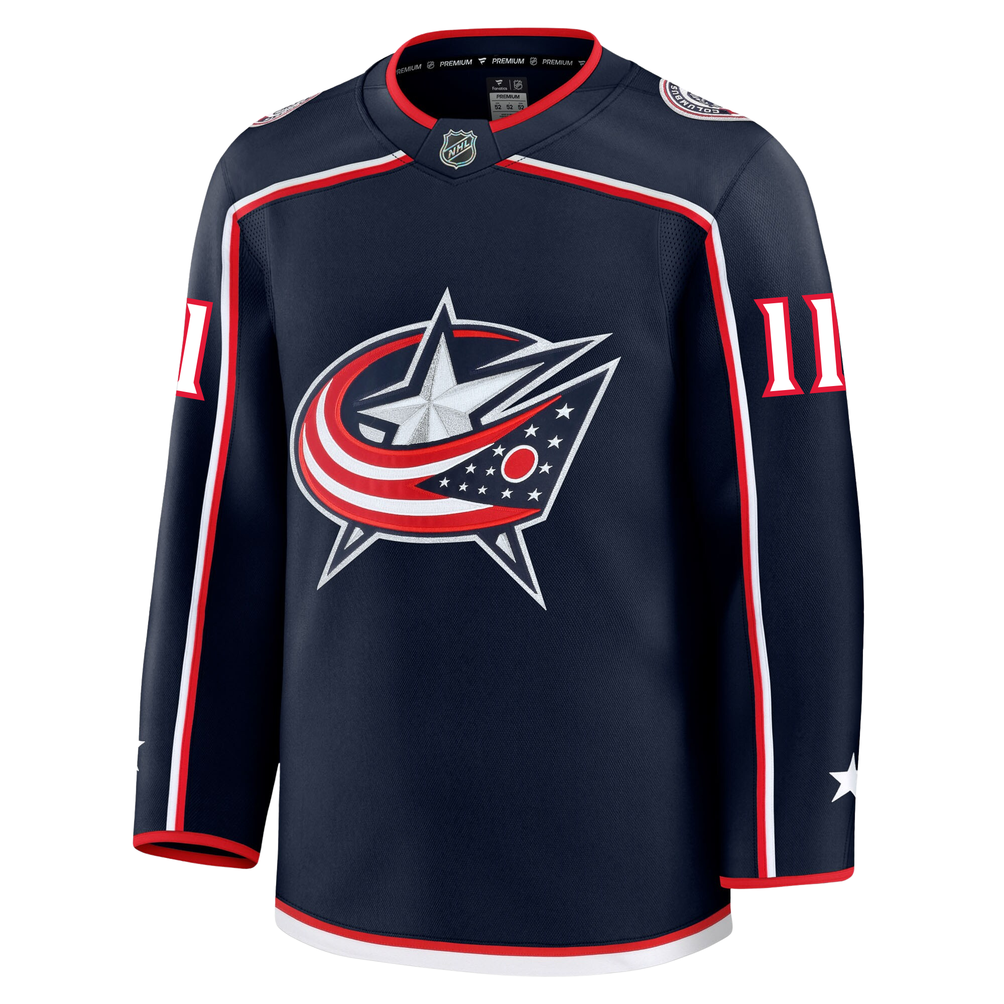 Luke Kunin Columbus Blue Jackets Fanatics Premium Home Jersey