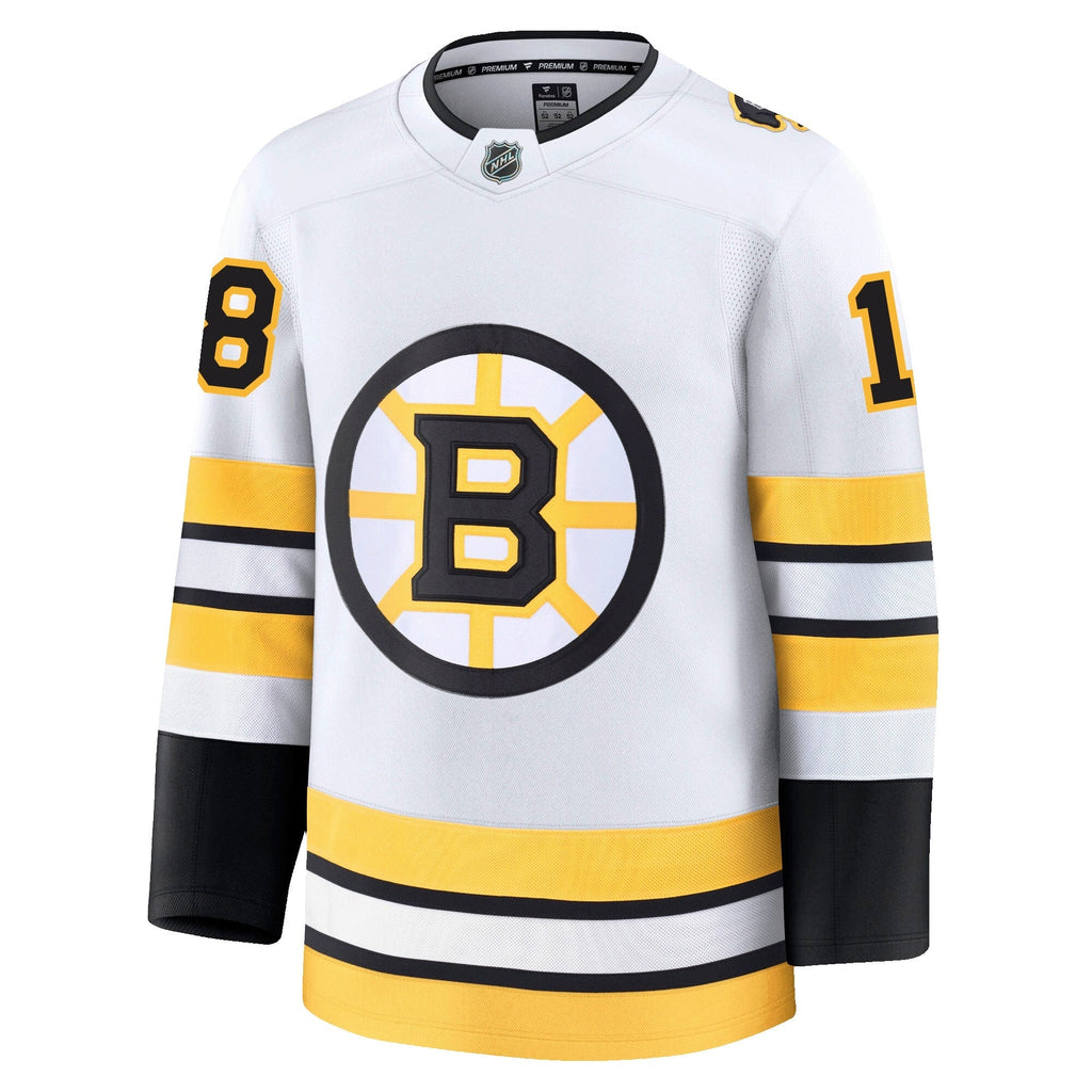 Pavel Zacha Boston Bruins Fanatics Away Premium Jersey