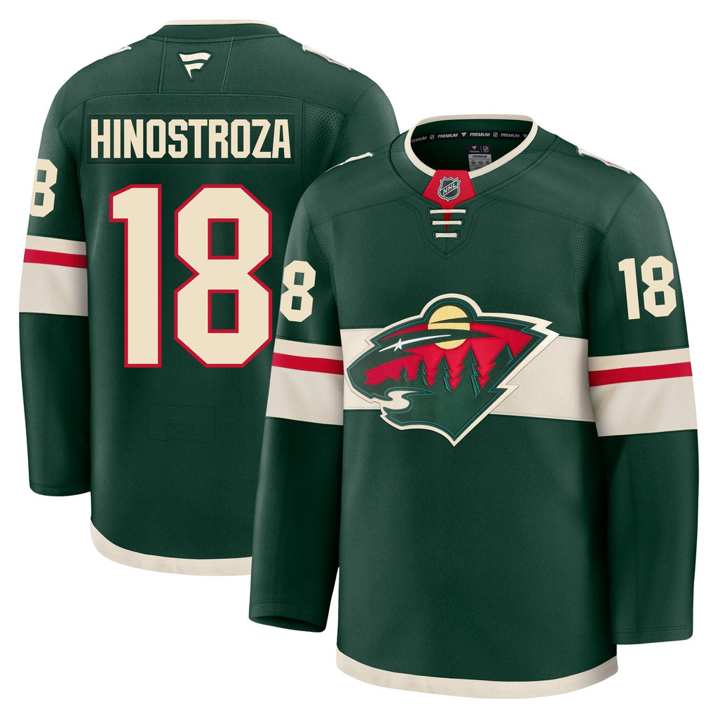 Vinnie Hinostroza Minnesota Wild Fanatics Premium Home Jersey